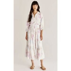 Z Supply Tanya Floral Maxi Dress Smocked Waist NWT M